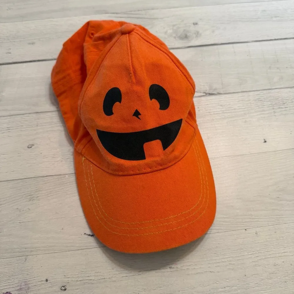Kids pumpkin‎ jack o lantern hat
